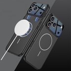 iPhone 17 series frosted magnetic hole anti-fall mobile phone case