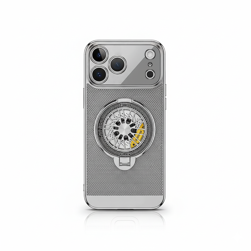 iPhone 17 Series Magnetic Cooling Case | 360° Rotating Stand & Shockproof Protection