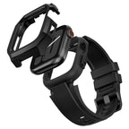 Stainless Steel Case With Rubber Band for Apple Watch