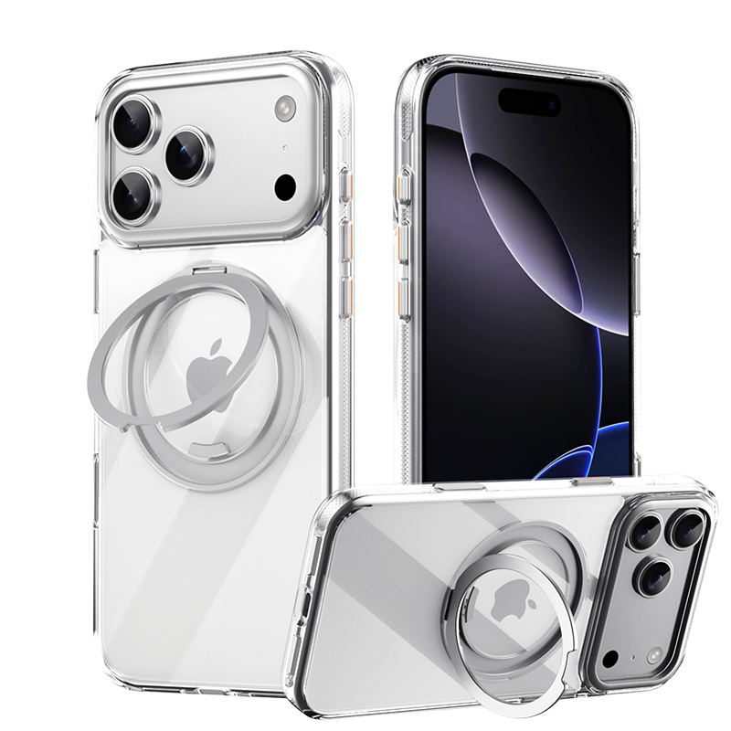360 Rotating Magnetic Gear Bracket Phone Case | Durable Shockproof Cover