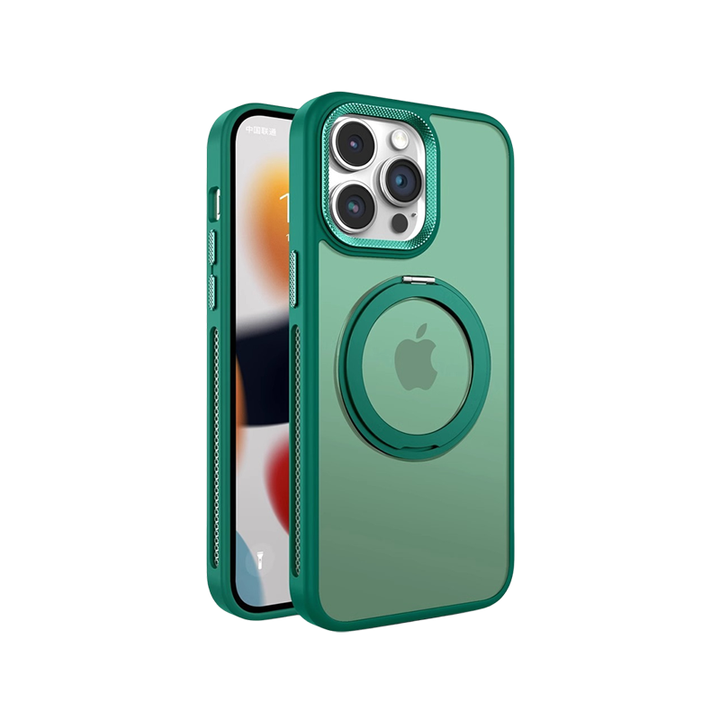 Skin-feel Heat Dissipation Rotating Bracket Magnetic Mobile Phone Case