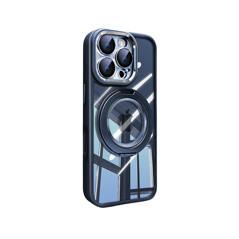 | iPhone 17 Series 360° Magnetic Case with Rotating Stand