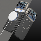 iPhone 17 series frosted magnetic hole anti-fall mobile phone case