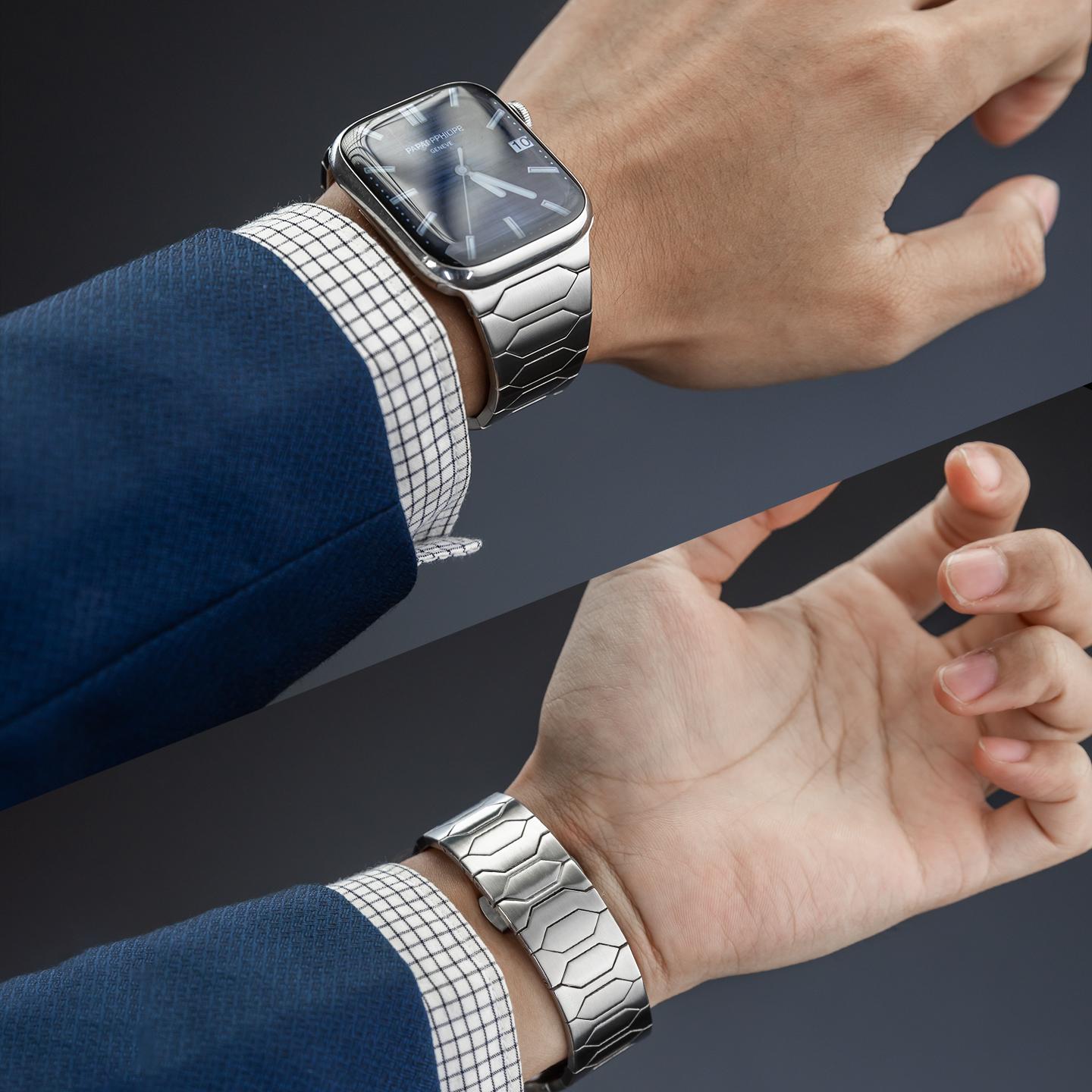 Luxe Stainless Steel Band For Apple Watch