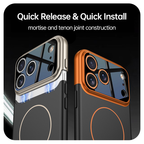 iPhone 17 series frosted magnetic hole anti-fall mobile phone case