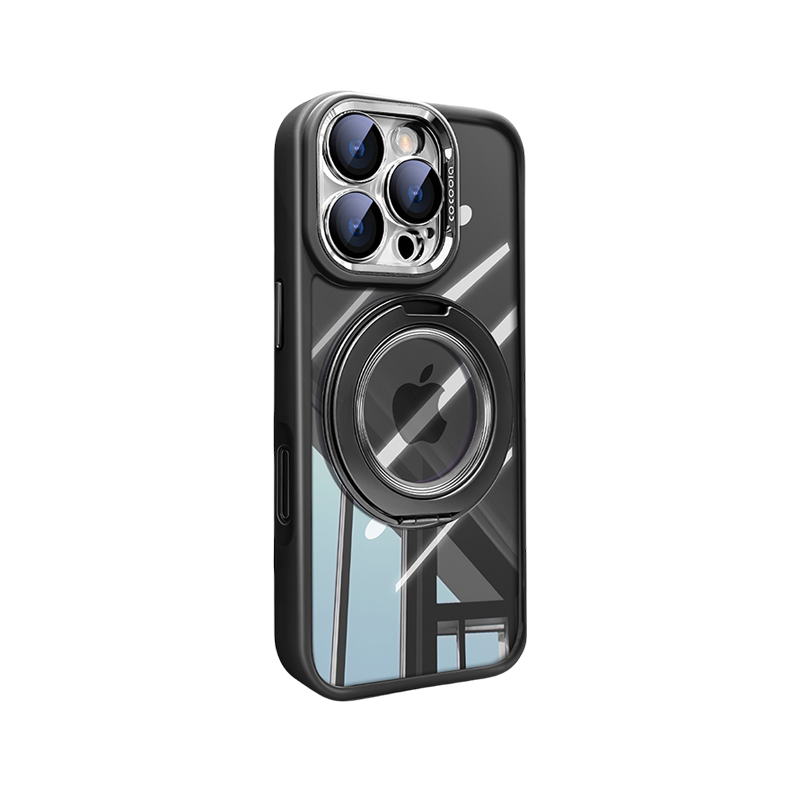 | iPhone 17 Series 360° Magnetic Case with Rotating Stand