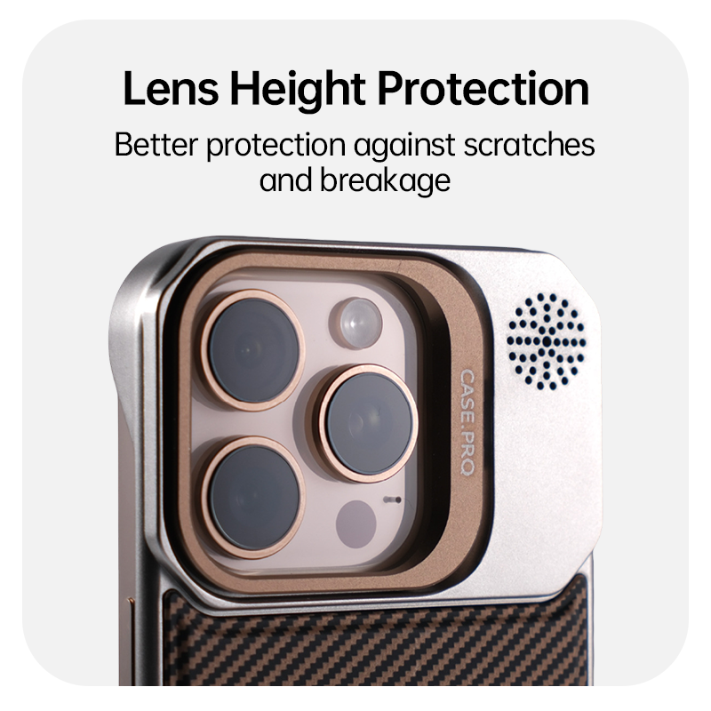 Frameless Carbon Fiber Pattern Magnetic Lens Holder Protective Cover