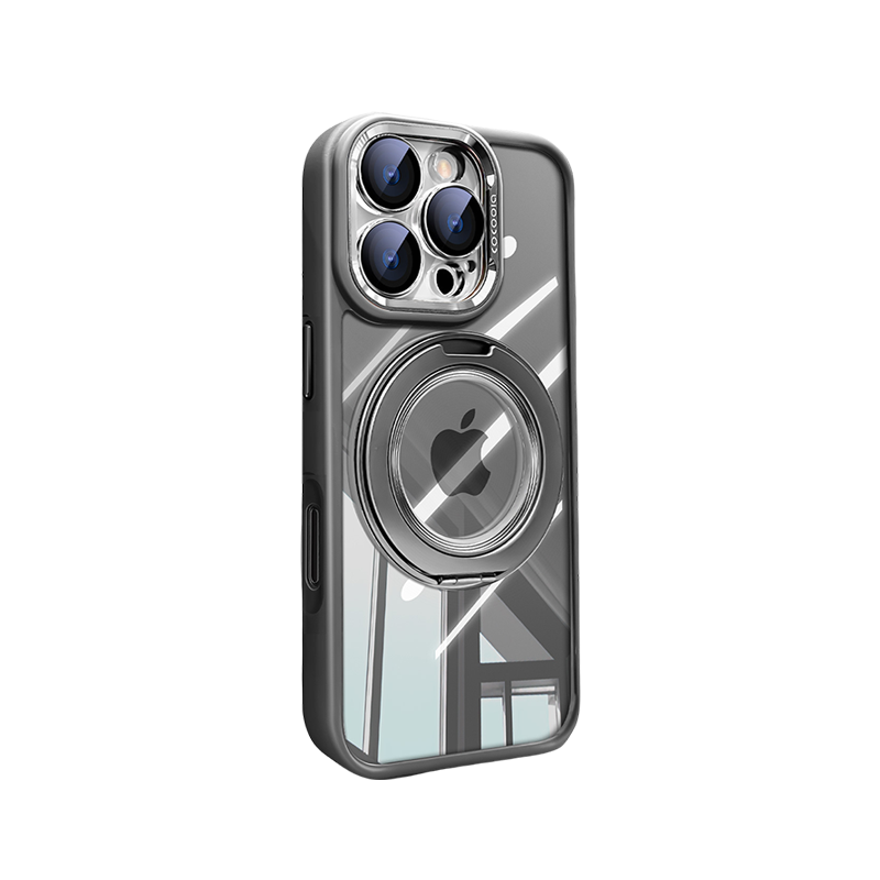 | iPhone 17 Series 360° Magnetic Case with Rotating Stand