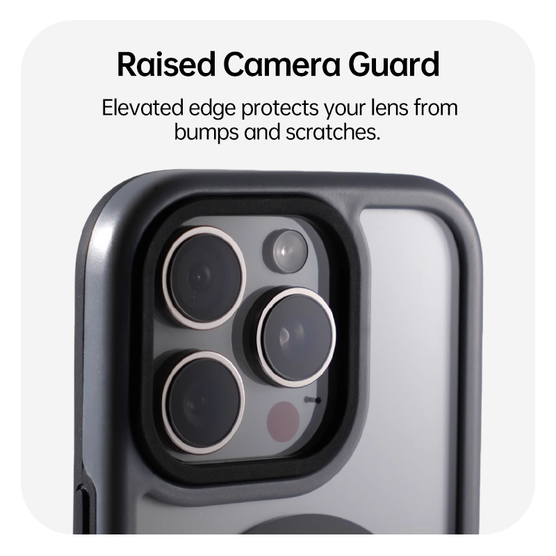 Contrast Color Frame Transparent Magnetic Phone Case