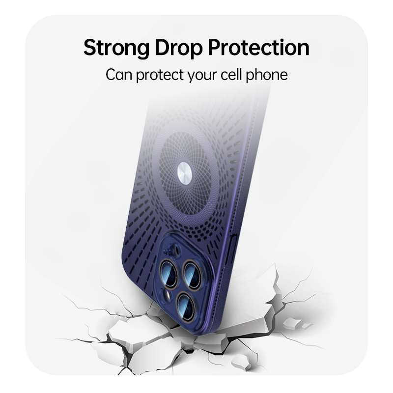 | iPhone 17 Series Heat Dissipation & Drop-Proof Magnetic Case