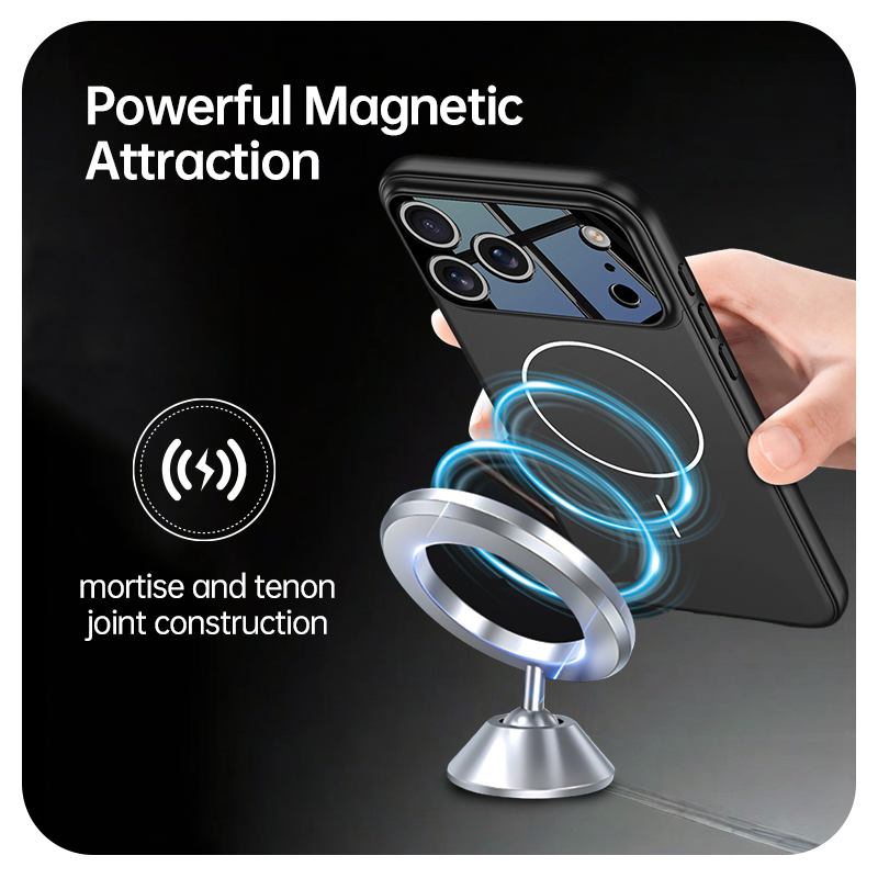iPhone 17 series frosted magnetic hole anti-fall mobile phone case