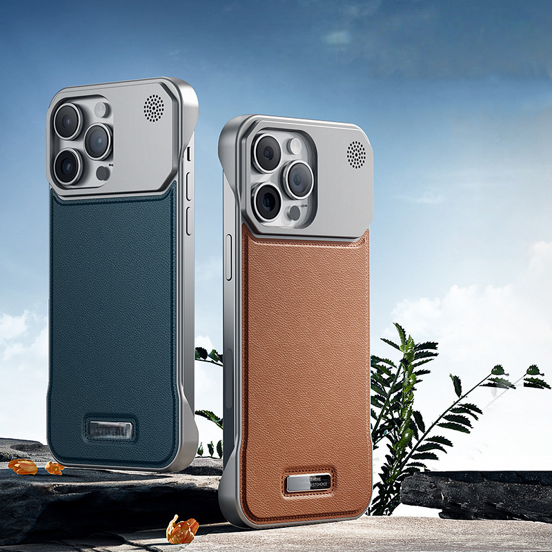 New iPhone 17 Series|Leather Frameless Phone Case With Aromatherapy And Magnetic Suction