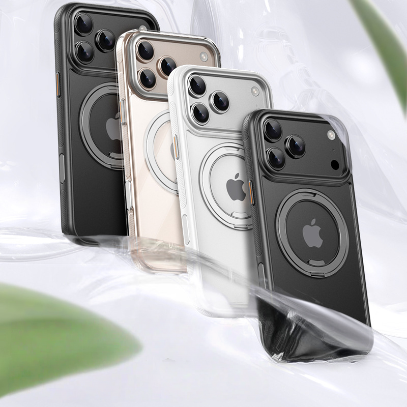 360 Rotating Magnetic Gear Bracket Phone Case | Durable Shockproof Cover