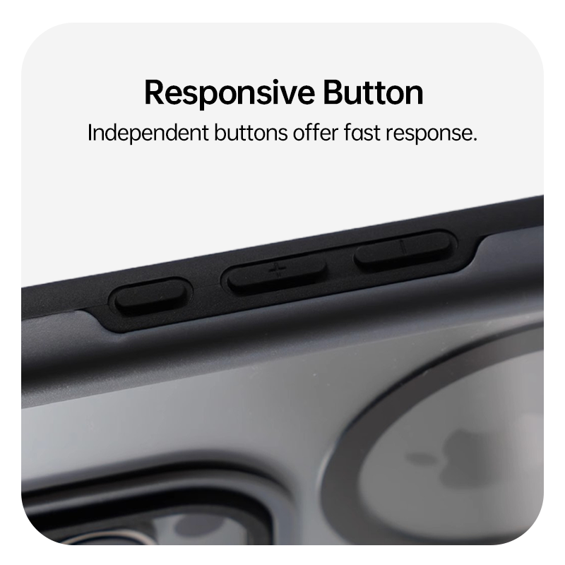 Contrast Color Frame Transparent Magnetic Phone Case