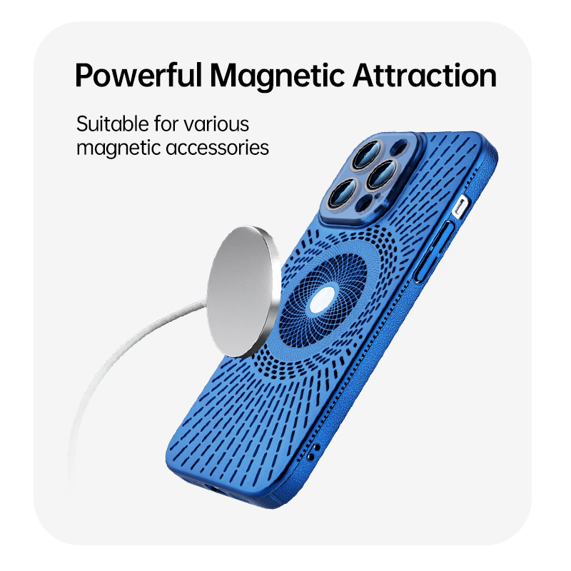 | iPhone 17 Series Heat Dissipation & Drop-Proof Magnetic Case
