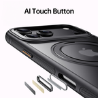 360 Rotating Magnetic Gear Bracket Phone Case | Durable Shockproof Cover