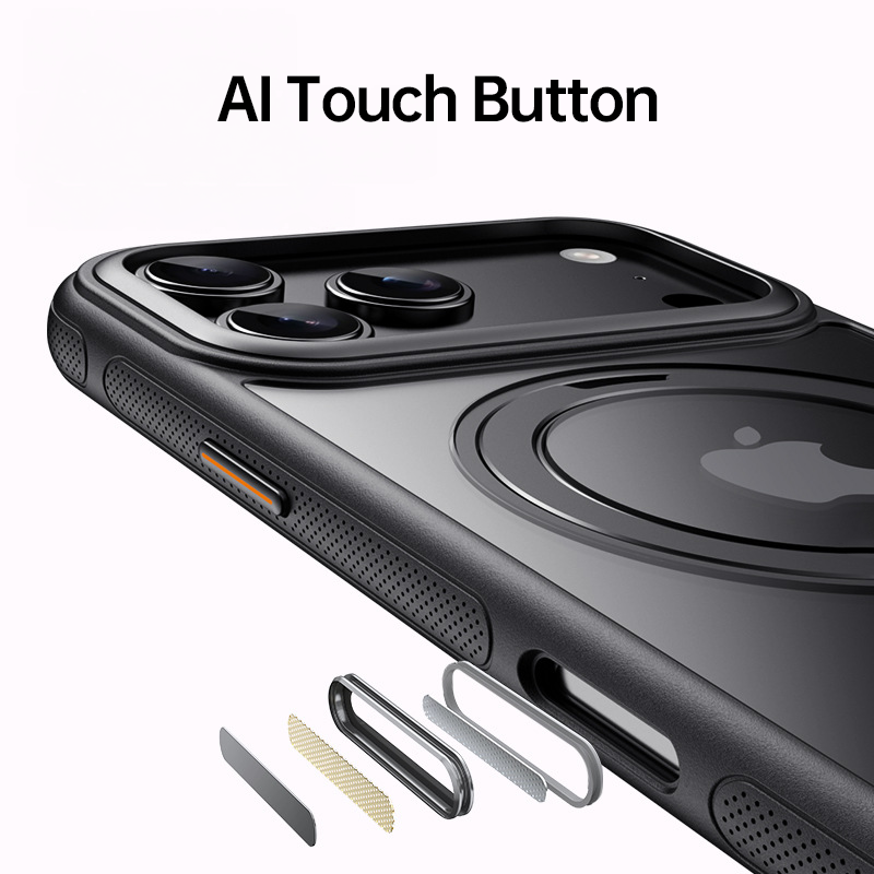 360 Rotating Magnetic Gear Bracket Phone Case | Durable Shockproof Cover