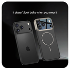 iPhone 17 series frosted magnetic hole anti-fall mobile phone case