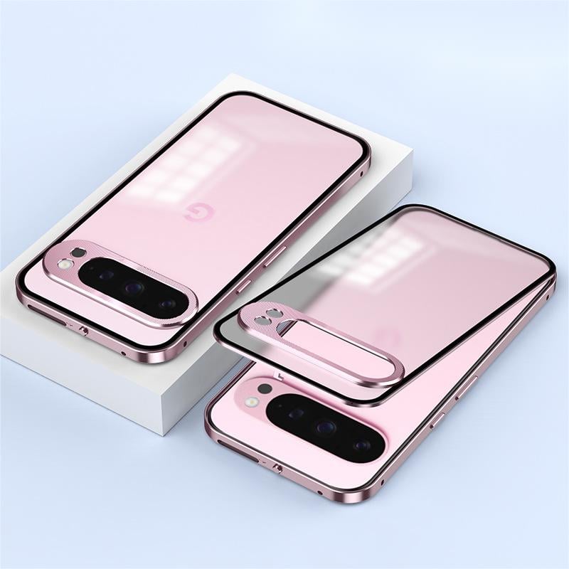 ??Snap-on Aluminum Alloy Magnetic Frosted Phone Case