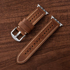 Vintage Racing Leather Band For Apple Watch