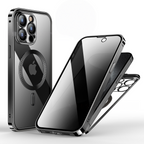 |Double-sided Protective Mobile Phone Case With Metal Frame And Snap Button