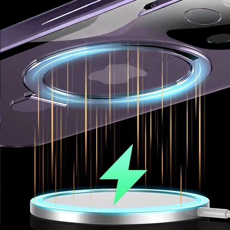 |Double-sided Metal Phone Case With Magnetic Bracket And Wireless Charger