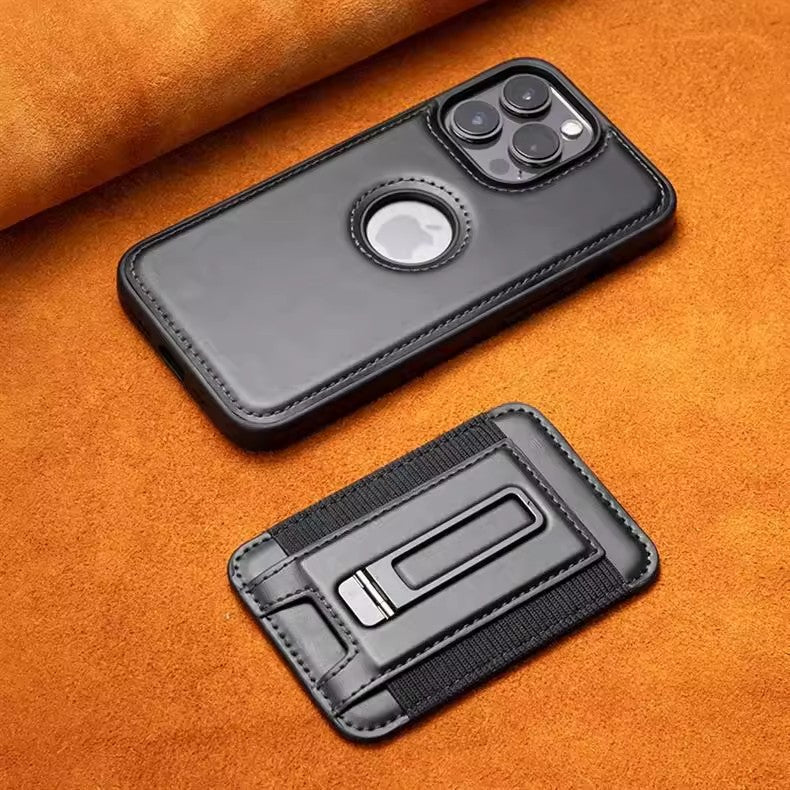 | Leather Magnetic Card Holder Phone Case