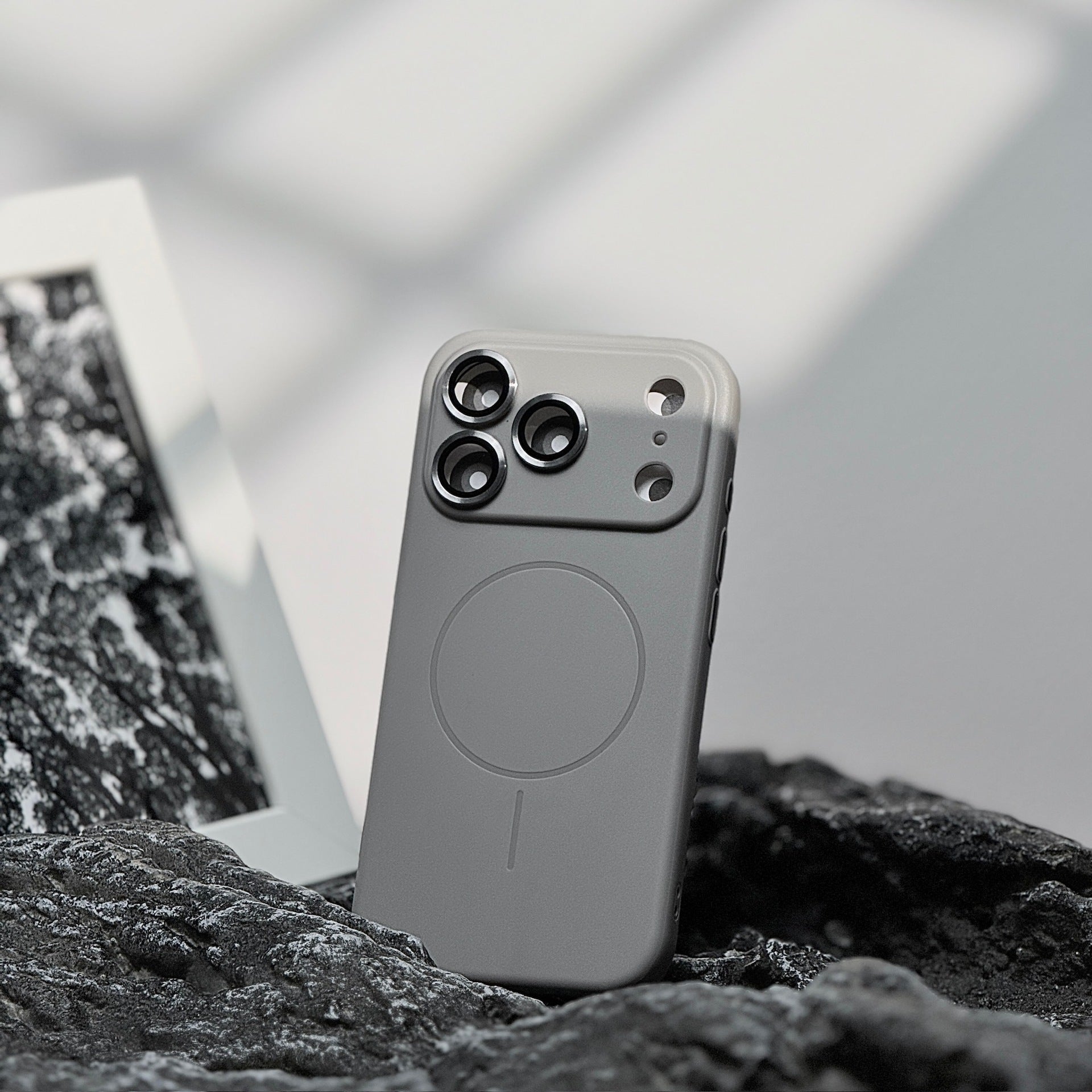 Slim Magnetic Silicone iPhone 17 Case with Lens Protection