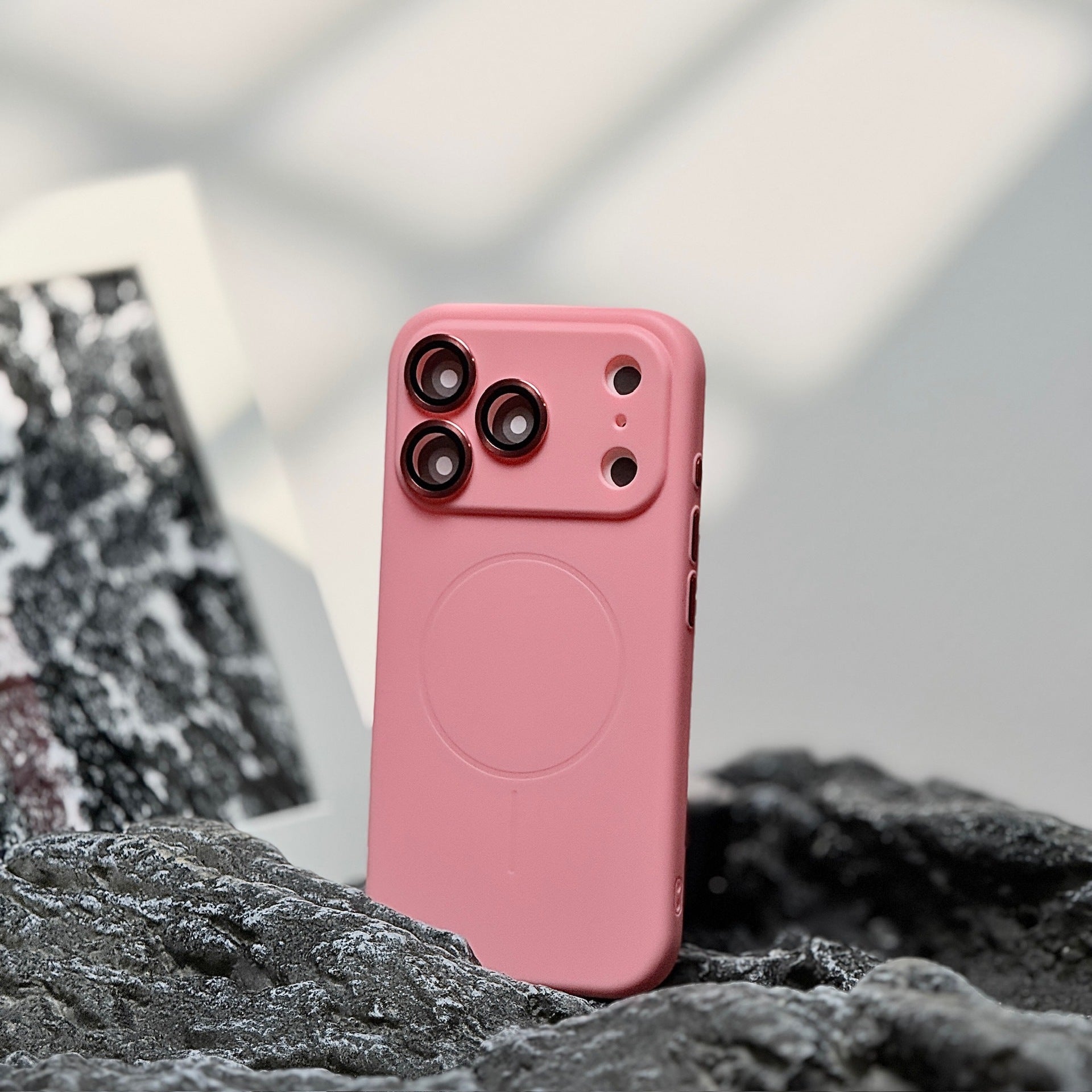 Slim Magnetic Silicone iPhone 17 Case with Lens Protection