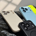 Slim Magnetic Silicone iPhone 17 Case with Lens Protection