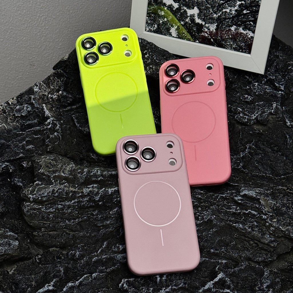 Slim Magnetic Silicone iPhone 17 Case with Lens Protection