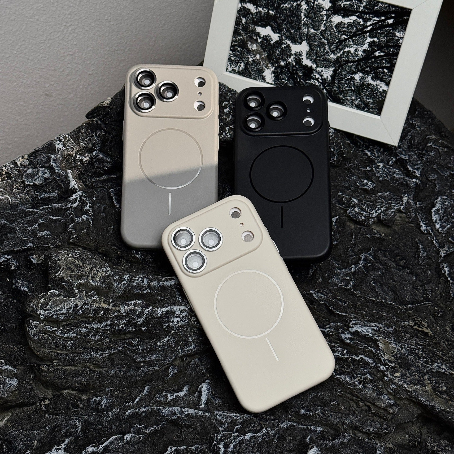 Slim Magnetic Silicone iPhone 17 Case with Lens Protection