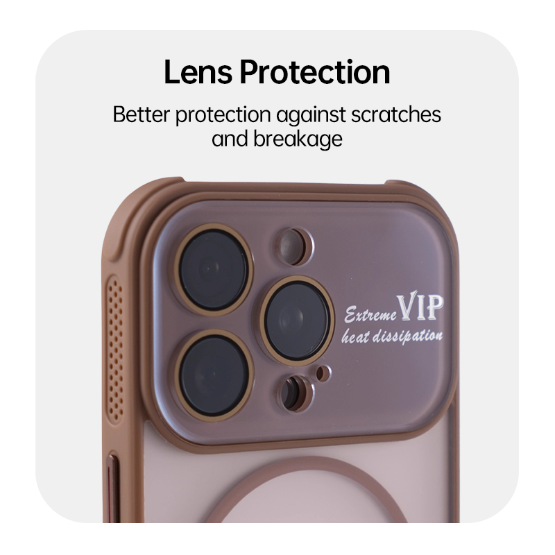 iPhone 17 Series Magnetic Frosted Case with Camera Lens Protection
