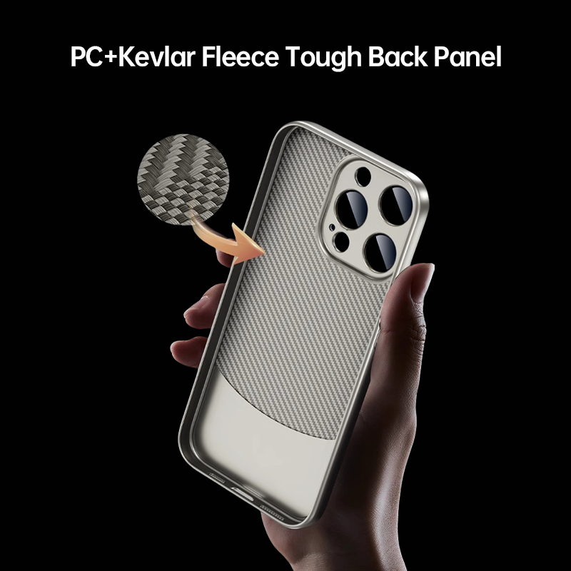 Plain Leather Stitching Two-color Mobile Phone Case