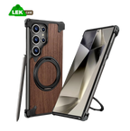 ??Walnut Metal Frameless Phone Case