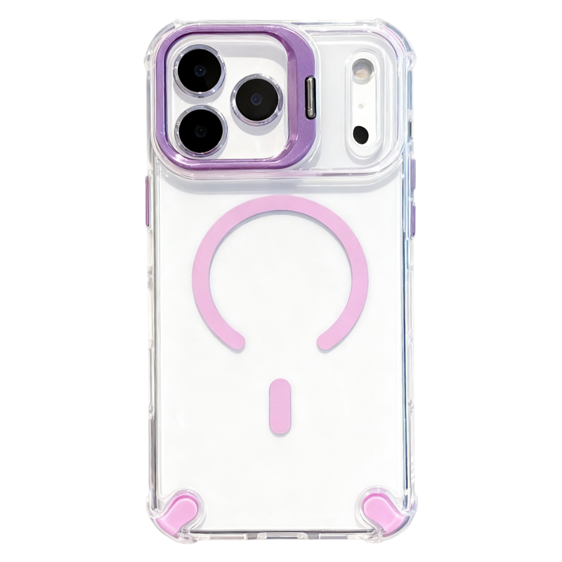 Transparent Magnetic Airbag Case for iPhone 17 Pro Max / 16 / 15 Series
