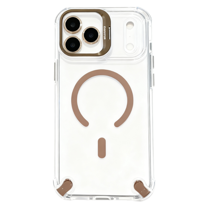 Transparent Magnetic Airbag Case for iPhone 17 Pro Max / 16 / 15 Series