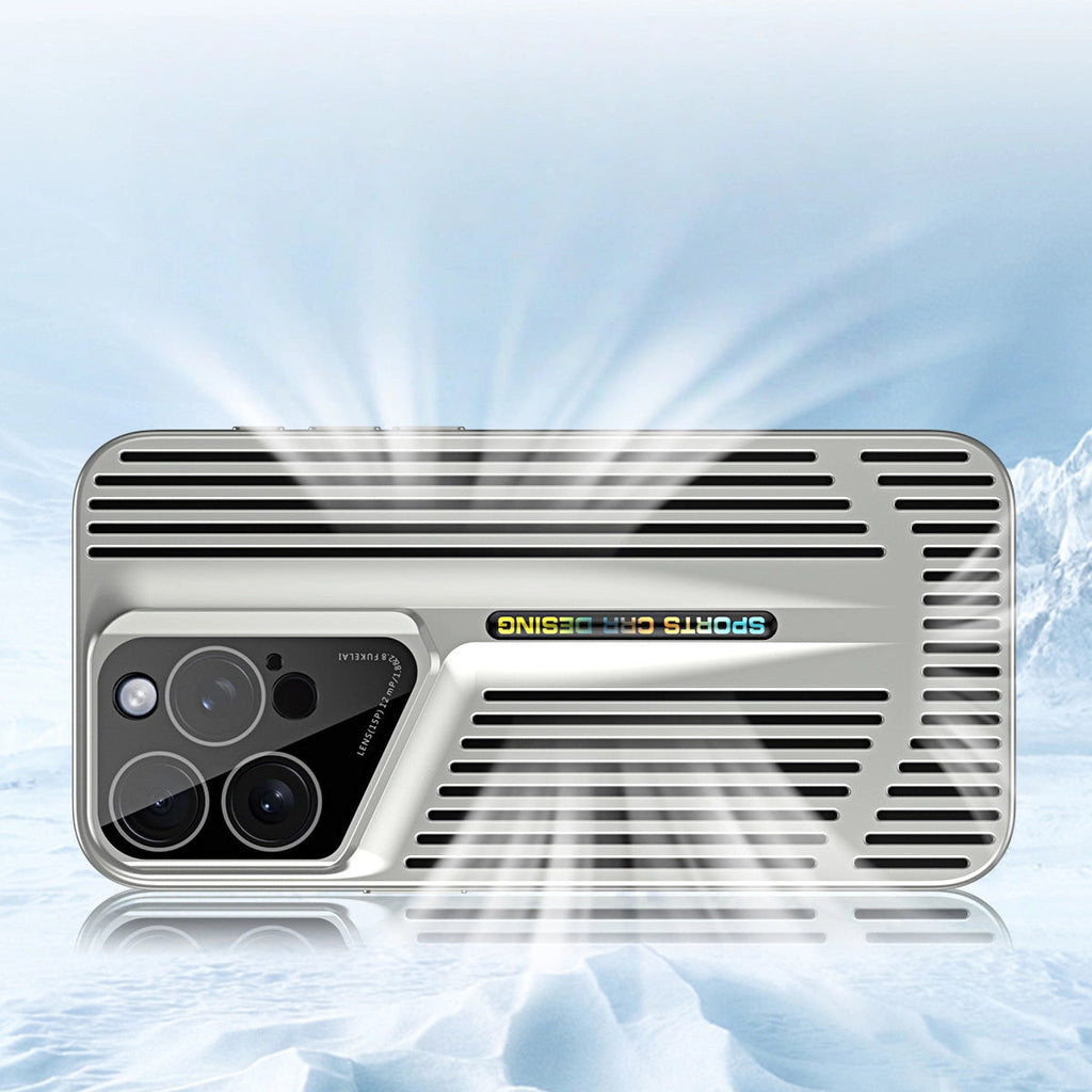 iPhone 17 Series Supercar Blade Cooling Electroplated Texture Case