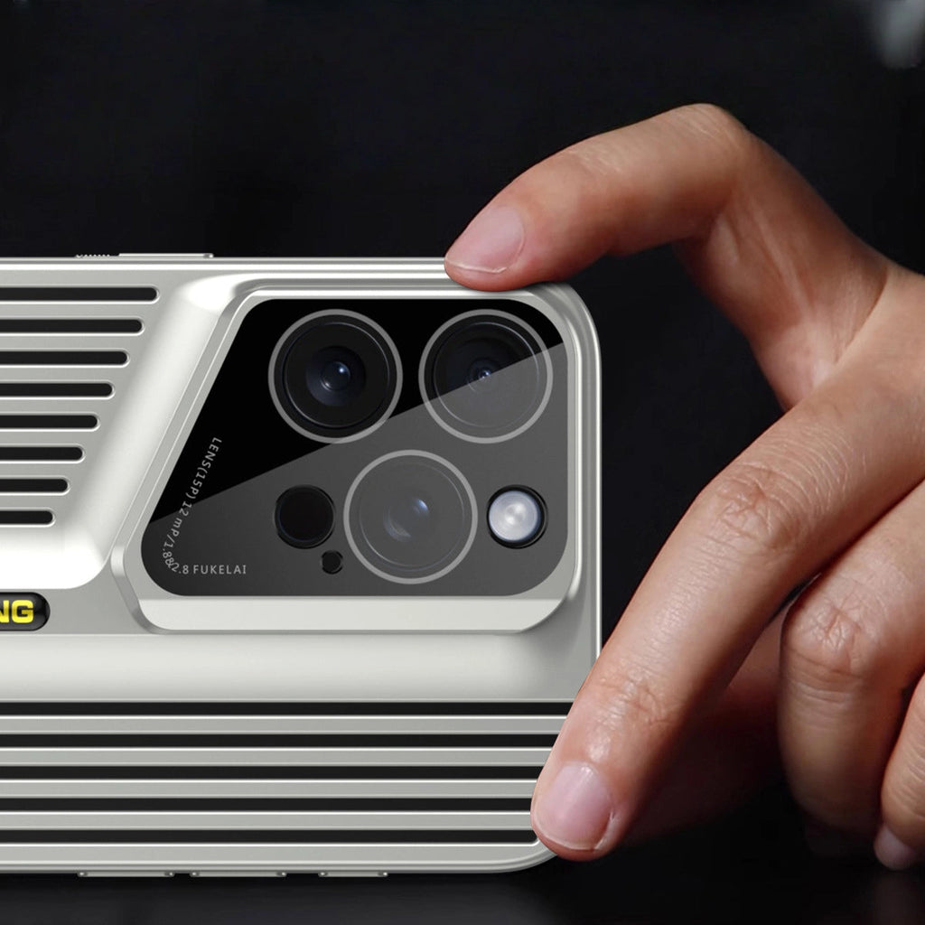 iPhone 17 Series Supercar Blade Cooling Electroplated Texture Case