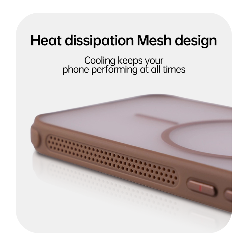 iPhone 17 Series Magnetic Frosted Case with Camera Lens Protection