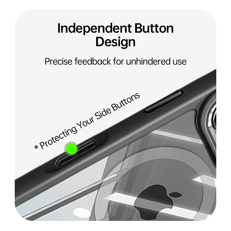 | Silicone Magnetic Case: Rear Magnet, Shockproof & Durable