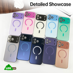 Matte AG Large Window Magnetic Case for iPhone 17 Series – Shockproof, Slim & Anti-Fingerprint Design