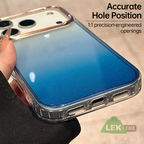 iPhone 17 Series Magnetic Transparent Gradient Shockproof Case