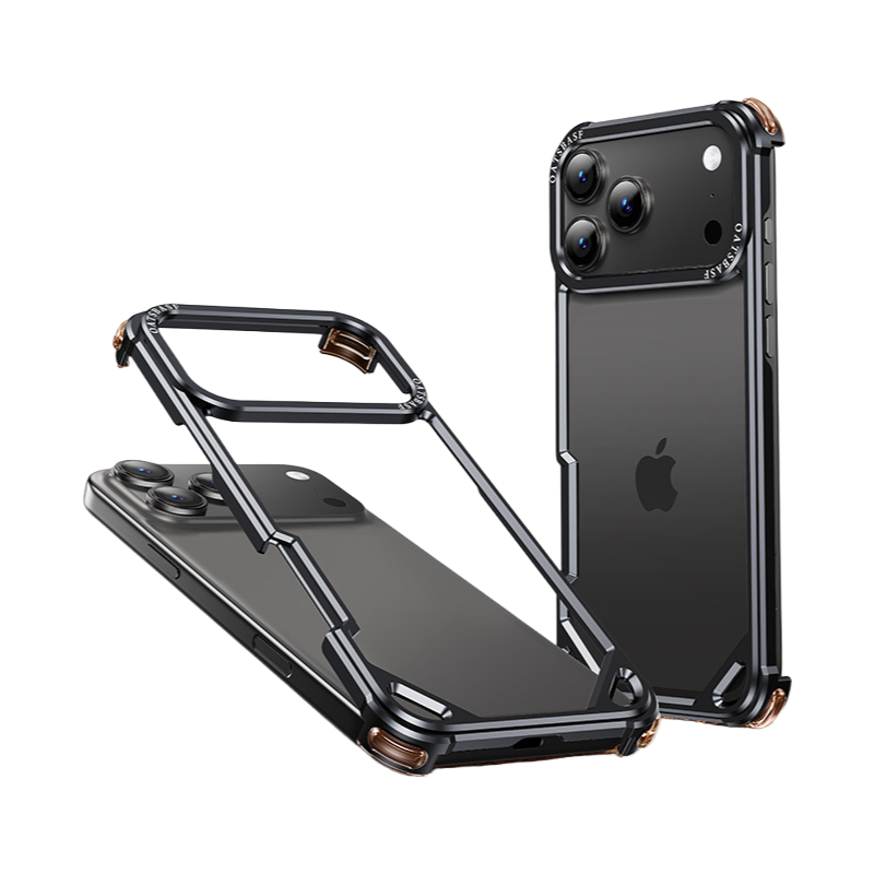iPhone 17 Series Metal Airbag Shockproof Anti-Fall Case