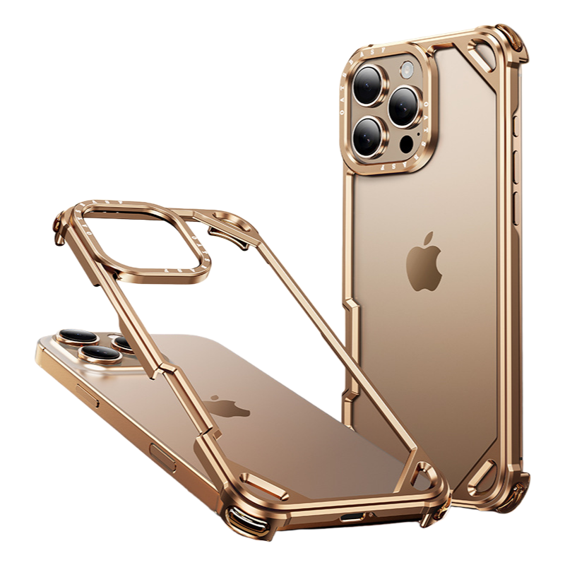iPhone 17 Series Metal Airbag Shockproof Anti-Fall Case