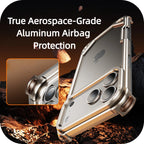 iPhone 17 Series Metal Airbag Shockproof Anti-Fall Case
