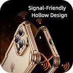 iPhone 17 Series Metal Airbag Shockproof Anti-Fall Case