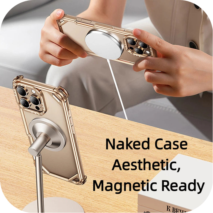 iPhone 17 Series Metal Airbag Shockproof Anti-Fall Case