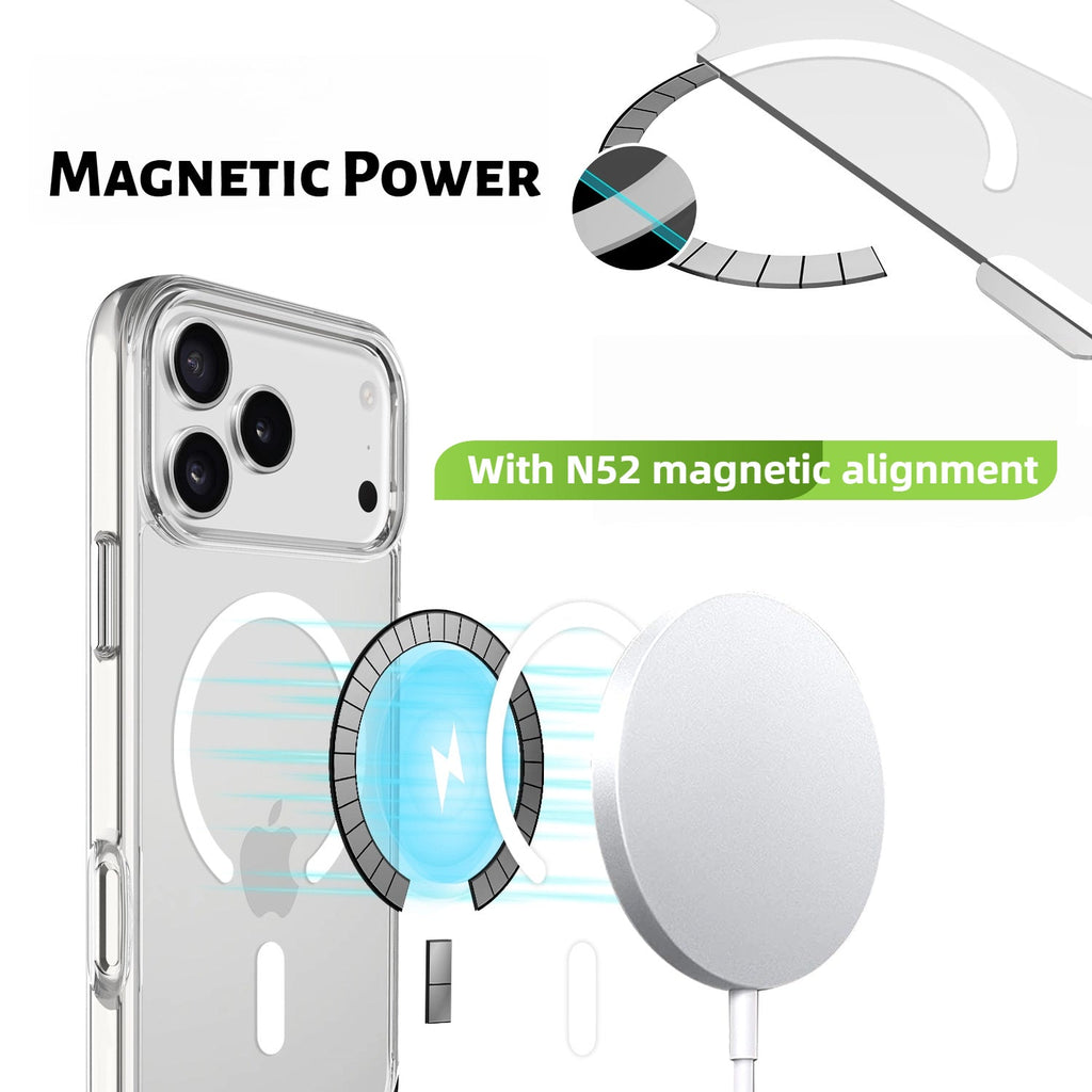 Clear MagSafe iPhone 17 Series Case | Shockproof & Non-Yellowing