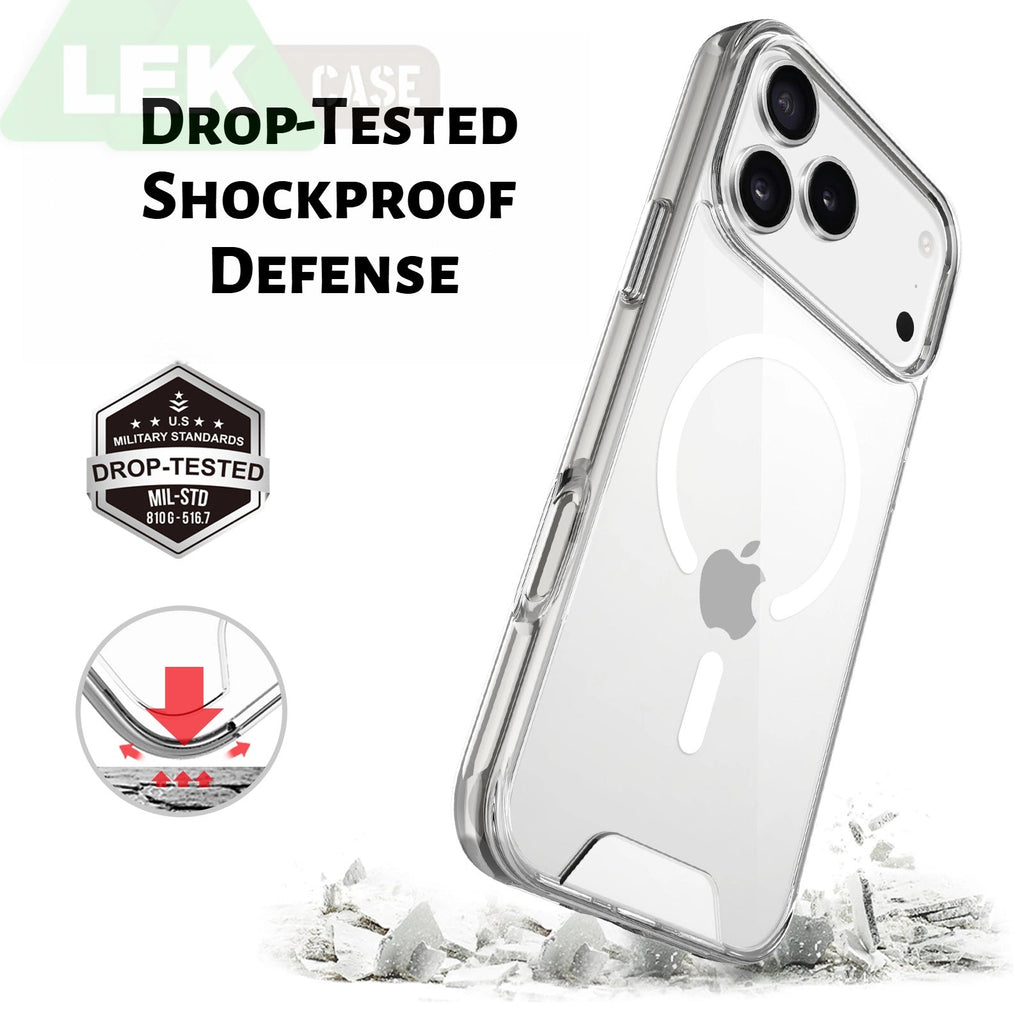 Clear MagSafe iPhone 17 Series Case | Shockproof & Non-Yellowing